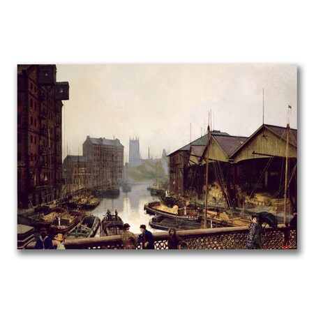 John Grimshaw 'Leeds Bridge 1880' Canvas Art,30x47